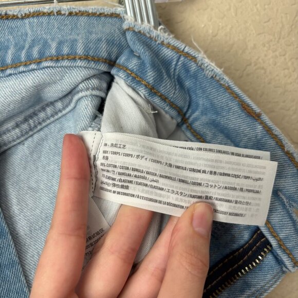 Abercrombie & Fitch The 90s Straight Leg Ultra High Rise Split Hem Jeans 10 Long - Picture 11 of 11